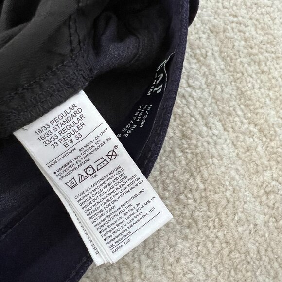 NWT Gap Velvet Velour High Rise Vintage Slim Blue Pants 16/33 - Picture 12 of 12